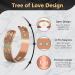 Jeracol Copper Bracelet 99.99% Solid Pure Copper Magnetic Jewelry - 3800 Gauss Family Tree Design with Gift Box - Buy Online on GoSupps.com