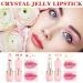 Crystal Jelly Flower Lipstick Set Long Lasting Color Changing Lip Balm with Nutritious Formula, Kawaii Makeup Clear Lipstick with Flower Inside - 2PCS - Buy Online on GoSupps.com