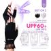 Saviland UV Gloves for Gel Nails - 2 Pairs Lace UPF60+ Nail Protection Gloves for Women - Black/Gray - Buy Online on GoSupps.com