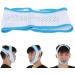 Breathable Anti-Snoring Sleeping Mask with Jaw Support Belt and Chinrest - Sky Blue Trim - Buy Online on GoSupps.com