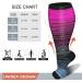 Diu Life 3 Pairs Plus Size Compression Socks - Wide Calf 20-30mmHg Support - XX-Large Blue/Red/Gray - Buy Online on GoSupps.com