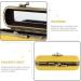 Minkissy Jewelry & Lipstick Holder - Retro Purse Organizer with Mirror Design - Yellow Makeup Case (1 Pack) - Buy Online on GoSupps.com