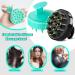 Scalp Massager Scalp Massager Hair Growth Scalp Scrubber Shampoo Brush for Remove Dandruff Hair Scrubber Silicone Scalp Brush Scalp Exfoliator (Black+Green) - Buy Online on GoSupps.com
