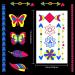 Lusofie Glow in The Dark Tattoos - 20 Sheet Temporary UV Neon Body Face Stickers for Adults & Kids - Waterproof Fluorescent Fake Tattoo Accessories for Rave Festivals - Buy Online on GoSupps.com
