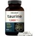 NatureBell Taurine 1,000mg Per Serving 500 Capsules | Essential Amino Acids Supplement Double Strength Antioxidant Support for Heart Muscle Brain & Liver Health Non-GMO Gluten Free Taurine Capsules 500 Count (Pack of 1)