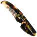 Giorgio G87 4.5 Inch Folding Mustache Comb and Beard Comb  Small Pocket Comb for Men Everyday Grooming and Hair Care. Handmade  Saw-cut and Hand Polished Styling Men's Folding Comb. Tokyo 1 Pack Tokyo