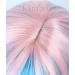 Linfairy Short Ombre Halloween Wigs for Women - Pink & Blue | Trendy Costume Wigs for Parties & Cosplay - Buy Online on GoSupps.com