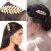 Iaceble Vintage Gold Leaf Hair Clip - Bohemian Greek Goddess Barrette for Women and Girls - Buy Online on GoSupps.com