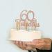 1 PCS 60 & Fabulous Cake Topper Rose Gold Glitter Cheers to Happy 60th Birthday Cake Toppers Sixty and Fabulous Cake Pick Decorations for 60th Wedding Anniversary Birthday Party Supplies - Buy Online on GoSupps.com
