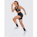 CRZ YOGA Women's 5'' Elastic Mid Waisted Running Shorts with Zip Pocket - Medium Black - Buy Online on GoSupps.com