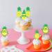 Ercadio 24 Pack Pineapple Cupcake Toppers Green Glitter Donut Cupcake Picks Hawaiian Luau Tropical Summer Aloha Theme Bridal Shower Birthday Party Cake Decorations Supplies b-pineapples - Buy Online on GoSupps.com