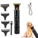 Rechargeable Hair Trimmer T9 - USB Rechargeable Skull Pattern Mustache Trimmer for Beard | Cordless T-Blade Hair Trimmer for Mustaches Nose Hair and Detailing and Grooming Xinhuan Black
