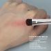 Eyeshadow Brush Silver Professional Soft Hair Eyelid Brush Double Ended Ergonomic for Makeup Artist for Home - Buy Online on GoSupps.com