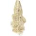 S-noilite Curly Wavy Ponytail Extension Claw Clip Synthetic Hairpiece 18 - 145g Bleach Blonde - Buy Online on GoSupps.com
