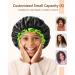 Mikimini Black Small Shower Cap for Kids - Double Layer Waterproof Bathing Hair Cap with Reusable PEVA Lining - Cute & Stretchy Shower Hat - Buy Online on GoSupps.com