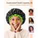 Mikimini Black Shower Hoods for Kids - 2 Pack Double-Layer Waterproof Bathing Hair Caps - Soft Comfortable PEVA Cute Stretchy Design (Black & Green) - Buy Online on GoSupps.com