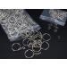 100 Pack 1 Inch Split Round Keychain Rings with Chain - Bulk Key Rings for Jewelry Making and Crafts - Buy Online on GoSupps.com