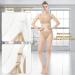 iMucci Professional Beige Clear Back Ballet Dance Bra - Medium Beige - Buy Online on GoSupps.com