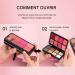  Hjatirace Eyeshadow Palette - 16-Color Cream Blush and Highlighter Palette | Long-Lasting Waterproof Concealer and Highlighter for Women Christmas Face Makeup - Buy Online on GoSupps.com