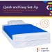 Special Supplies Sensory Bed Sheet for Kids - Compression Alternative to Weighted Blankets - Breathable & Stretchy - Cool Comfortable Sleeping Bedding - Blue Twin - Buy Online on GoSupps.com