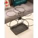 Fruit Bowl 2 Tier Fruit Bowl Set with Metal Rack Five Ceramic Fruit Bowl Serving-Tiered Serving Stand-Dessert Appetizer Cake Candy Fruit Bowl for Kitchen Counter - Buy Online on GoSupps.com