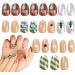 False Nails - Press on Nails Short | Stick on Nails False Nails French Tips Nails | Press on Nails Winter Nails Almond Fake Nails Short Design 24 - Buy Online on GoSupps.com