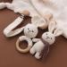TIAN-K Rabbit Pacifier Chain Set - Braided Beech Wood Teething Ring & Baby Accessories - Stylish & Safe International Shipping - Buy Online on GoSupps.com