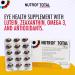 Nutrof Total Capsules Eye Health Supplement with Lutein Zeaxanthin Omega 3 and Antioxidants | Essential Nutrients for Optimal Eye Health | Pack of 30 Capsules (1 Capsule per Day - 1-Month Supply) - Buy Online on GoSupps.com