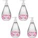 4 x 350ml Antibacterial Hand Wash Wild Rhubarb Kills 99.9% Bacteria +Enveloped Viruses (Pack of 1) - Buy Online on GoSupps.com