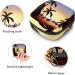 Flamingo Coconut Tree River Silhouette Sanitary Napkin Storage Bag - Portable Period Pouch for Women and Teens - Multi-colored - Buy Online on GoSupps.com