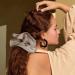 Apricot Oversized Silk Scrunchies - Elastic Satin Hair Ties for Frizz Prevention and Breakage - Buy Online on GoSupps.com