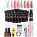 Poly nail gel kit Phoenixy 9 coly nail extension set nail extension poly nail gel starter kit with manicure tools gift set for women