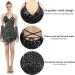 iMucci Black Latin Dance Dress with Paillette Tassel - Women's Samba Costumes Ballroom Dresses - Buy Online on GoSupps.com