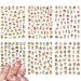 Valentines Day Angel Nail Art Stickers 6 Sheets Self-adhesive Nail Decals Heart Design Manicure Tips Nail Decor for Women Girls