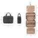 BAGSMART Polka Dots Toiletry Travel Bag with Hanging Hook - Water-Resistant Makeup Organizer for Shampoo & Toiletries - M Size - Buy Online on GoSupps.com