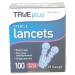 TRUEplus Sterile Lancets 28 Gauge 100 Count Per Box (4 Boxes)