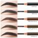 Waterproof Eyebrow Pencil Set - 5 Pcs Long Lasting Smudge Proof Eyeliner in Dark Brown - International Shipping Available - Buy Online on GoSupps.com