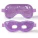 Cavoilu 2Packs Gel Eye Mask Reusable Hot & Cold Cooling Eye Masks for Dark Circles and Puffiness Gel Ice Pack with Soft Plush for Migraine Stress Relief Sleep Gifts for Men Women Purple