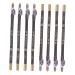 PLAFOPE 16 Pcs Pencil Sharpener Eyebrow Pencil Beauty Eyebrow Pen Eyebrow Pen Pencil Black Wooden