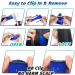 12 Pcs Dark Blue/Turquoise Clip in Hair Extensions 22 Inch - Colorful Highlights for Kids, Women - Heat-Resistant Synthetic Hair for Party Decor - Buy Online on GoSupps.com