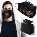 Men's Disposable Face Masks - 100Pcs, Bear Head Printed Cool Disposable Masks for Men, 3 Ply Mens Black Disposable Masks with Designs, Animal Print Safety Masks Bear Prints/100p
