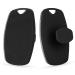 Zomira Silicone Body Scrubber  Soft Exfoliating Body Scrubber Shower Scrubber for Body Cleaning  No-Slip Handle Silicone Shower Brush for All Kinds of Skin  Long-Lasting & Easy to Clean (1pc  Black)