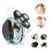 Head Shavers for Bald Men 6 in 1 Electric Shavers for Men Bald Head Shaver for Men Electric Razor Men Trimmer Head Gifts for Men(Beige)