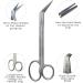 7.5 inches Toenail Cutting Long Handle Scissors with Reflected Angle Tip for max Vision 19cm Stainless Steel - Buy Online on GoSupps.com