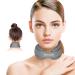 Neck Ice Pack Wrap Cervical Ice Pack Cervical Cold Compress Ice Packs for Neck Injuries Reusable Cold Hot Therapy Adjustable Flexible Gel Ice Wrap for Neck Pressure Surgery Pain Instant Relief Grey