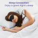 3D Silk Sleep Mask - Light Blocking Eye Mask for Men & Women | Comfortable Foam Adjustable Fit & Eyelash Protector - Premium Quality Sleeptime Solution - Buy Online on GoSupps.com