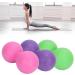 Verdant Touch Peanut Massage Ball - Silicone Yoga Training for Muscle Relaxation | Fitness Equipment in Purple Rose Red & Green - International Shipping Available - Buy Online on GoSupps.com