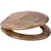 Sanilo ELONGATED  Silent Slow Close  Molded Wood Adjusting Toilet Seat  Rustic - Buy Online on GoSupps.com