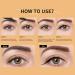 2-in-1 Microblading Eyebrow Pen & Eyeliner - Waterproof Dual-Head Pencil (Dark Brown) | Long-Lasting 3D Magic Eyebrow Makeup - Buy Online on GoSupps.com