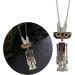 Oralgos Wooden Block Robot Necklace - Stylish Adjustable Choker for Men & Women | Unique Punk Keybone Chain FN1038 - Buy Online on GoSupps.com